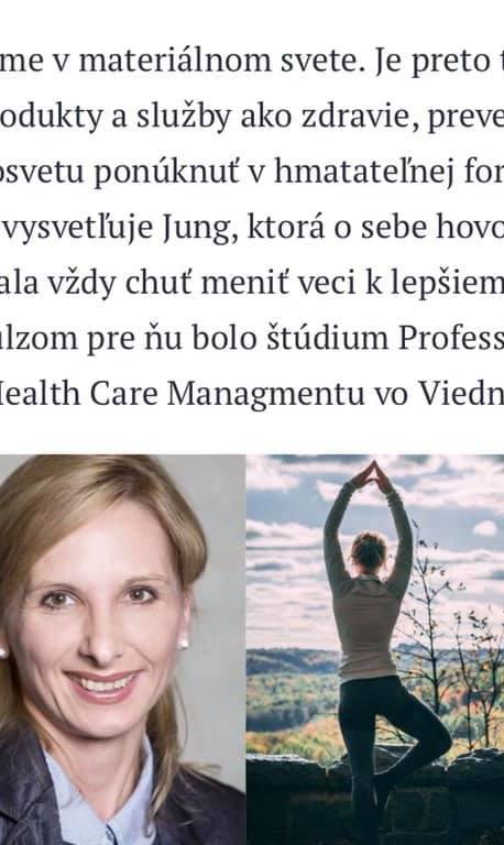Erika Jung a jej clanok na Forbes Slovensko